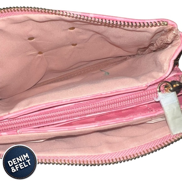 The City of the Jungle Crossbody & Wristlet Duo Purse GG Upcycled Bubblegum |NEW - Picture 8 of 11